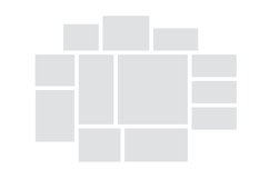 Collage mockup. Mood board template, square gray empty shape Product Image 1