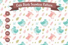 Cartoon Birds Seamless Pattern Product Image 1