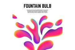 Colorful contemporary shapes. Liquid or fluid elements, colo Product Image 1