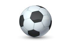 Realistic sport ball. 3D equipment for football. Isolated ro Product Image 1