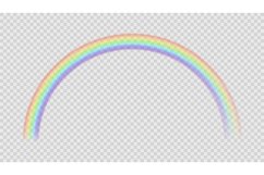Colorful rainbow. Vector realistic color effect after rain, Product Image 1