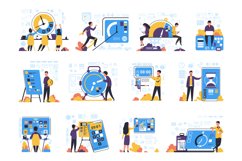 Time management concept. People optimization workflow. Deadl Product Image 1
