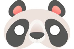 Panda bear animal mask. Photo booth prop booth props costume Product Image 1