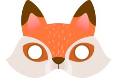 Fox animal mask. Photo booth prop booth props costume Product Image 1