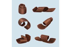 Shaving chocolate. Gourmet products delicious food dark curl Product Image 1