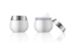 Cosmetic cream container. 3D realistic skin care product. Bl Product Image 1
