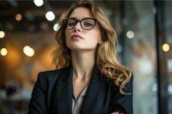 Confident businesswoman in modern office setting Product Image 1