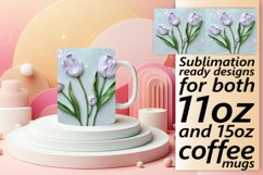 Floral Radiance: Mug Wrap Sublimation Product Image 1