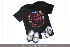 Little Lady Big Dreams SVG Inspirational Design for Girls Product Image 3