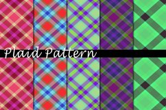 Plaid Pattern Digital Paper Bundle Product Image 1