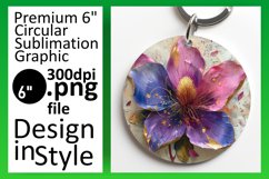 Springtime Serenade: 3D Floral Round Designs Art PNG Product Image 1