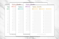 Water Tracker Editable Template 2 | Monthly with Daily Goal Product Image 3