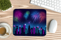 Happy New Year PNG Mouse Pad,Festive New Year's Eve 2026 PNG Product Image 1