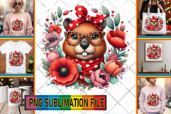 Bright TSHIRT Art Ideas PNG, Cute Animals Product Image 1