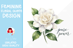 Feminine Floral Design Watercolor Flower Illustration Product Image 1