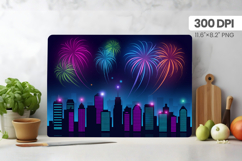 Happy New Year Cutting Board PNG Festive New Year's Eve 2026 Product Image 1