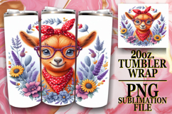 RADIANT GLOW 20oz TUMBLER WRAP, Cute Animals Product Image 1