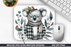 Koala Mouse Pad Sublimation, Animals Mouse Pad PNG Design Product Image 1