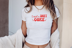 Y2K Sassy Girl Baby Tee Quote - Bratcore | Diet Coke Product Image 4