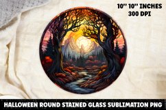 Halloween Stained Glass Sublimation PNG | Skull | Ghost Product Image 1