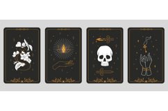 Tarot cards. Boho banners. Vintage spiritual signs, mystic o Product Image 1