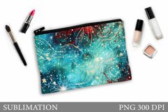 Abstraction Makeup Bag Design. Abstraction Sublimation Product Image 1