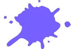 Color paint splatter. Spray paint blot element Product Image 1
