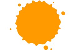 Color paint splatter. Spray paint blot element Product Image 1