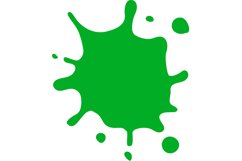 Color paint splatter. Spray paint blot element Product Image 1