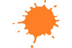Color paint splatter. Spray paint blot element Product Image 1