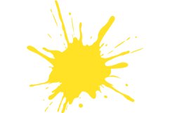 Color paint splatter. Spray paint blot element Product Image 1