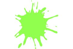 Color paint splatter. Spray paint blot element Product Image 1