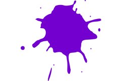 Color paint splatter. Spray paint blot element Product Image 1