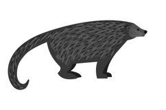 Tropical predator, cartoon binturong Product Image 1