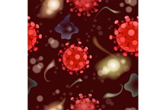 Virus and bacteria seamless pattern Product Image 1