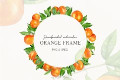 Floral frame clipart | fruit watercolor wreath #w142 Product Image 1