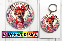 Enchanted Circle Keychain, Cute Animals Product Image 1