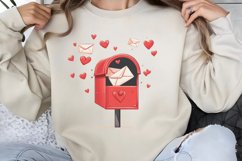 Cute Watercolor Valentines Day Clipart PNG Product Image 1