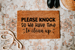 Funny Doormat Quotes SVG | Please Knock Product Image 4