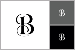 Elegant Letter B Logo with Classic Serif Product Image 1