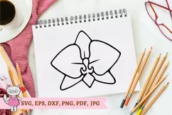 Orchid outline Flower SVG cut file, hand drawn, line art, Product Image 1