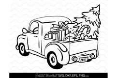 Christmas Car SVG, Christmas Truck SVG, Christmas Tree SVG Product Image 2
