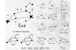Zodiac signs SVG &amp; PNG clipart, Astrology svg, Horoscope svg Product Image 1