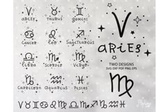 Zodiac signs SVG &amp; PNG clipart, Astrology svg, Horoscope svg Product Image 1