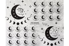 Zodiac signs SVG &amp; PNG clipart, Astrology svg, Horoscope svg Product Image 1