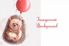 Cute watercolor Hedgehog PNG Clipart Product Image 2