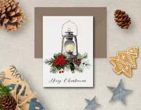 Watercolor Christmas lantern clipart. Sublimation design PNG Product Image 10