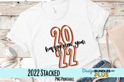 2022 Stacked Glitter Sublimation PNG Product Image 1