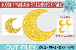 Moon Mandala 3d Layered Paper Craft Product Image 1