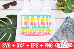 Summer SVG | Beach Please | Shirt Design Product Image 1